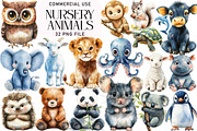 Nursery Animals Clipart, an Illustration by Daily.Designs (Thumbnail 1 of 5)