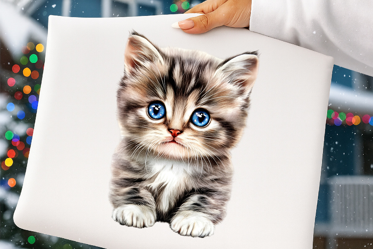 watercolor funny peeking cats clipar, an Illustration by GatewayDesign (Photo 7 of 9)