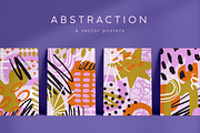 Abstract, doodle posters, cards set, a Decorative Illustration by Good Studio (Thumbnail 1 of 5)