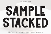 Sample Stacked, a Serif Font by InermediaSTUDIO (Thumbnail 1 of 8)