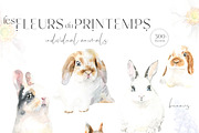 Spring Flora Farm Animals Watercolor, an Animal Illustration by Catherine Wheel (Thumbnail 22 of 22)