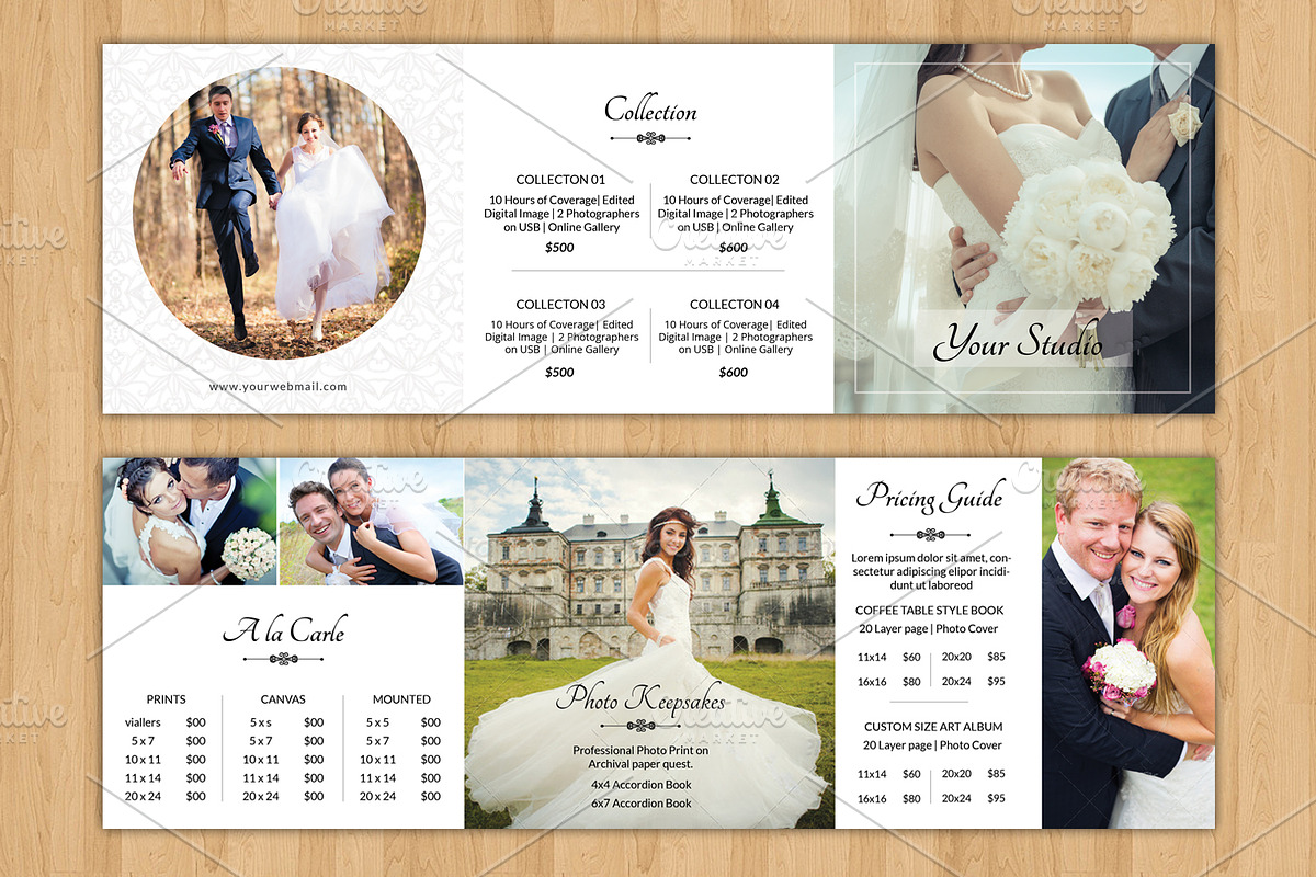 Square Trifold Pricing Brochure-V446, a Brochure Template by Template Shop