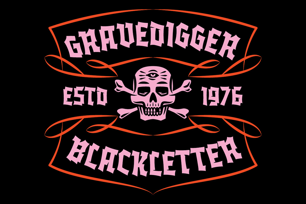 Grave Digger, a Blackletter Font by Price Foundry (Photo 14 of 23)