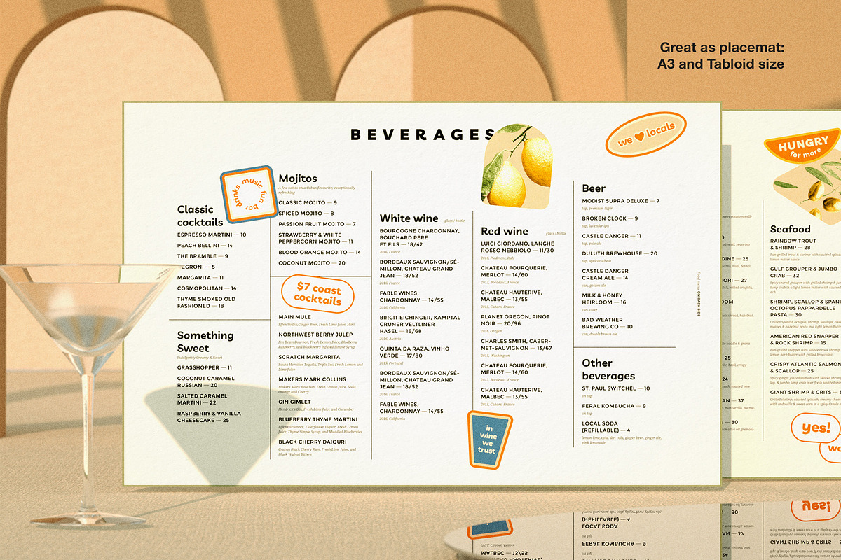 Food and Drinks Restaurant Menu, a Brochure Template by BigWeek (Photo 4 of 5)