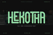 Hekotha - Tall & Condensed Font, a Sans Serif Font by QR Design Studio (Thumbnail 1 of 6)