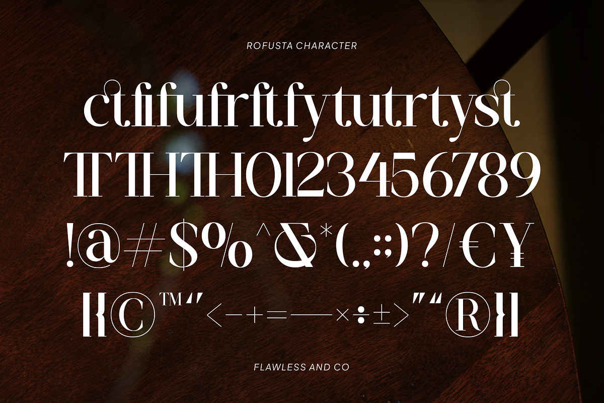 Rofusta - Elegant Stylish Serif Font, a Serif Font by Flawless And Co (Photo 8 of 12)