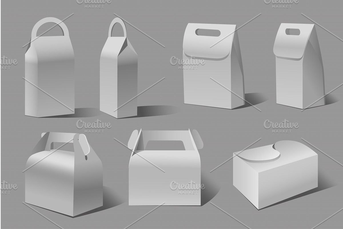 A collection of cardboard boxes, an Object Illustration by Dessign Sells