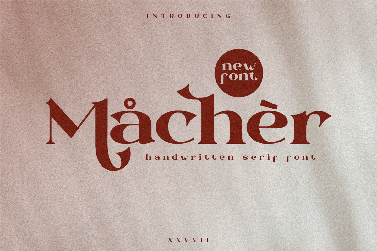 Macher Serif Font Classic, a Serif Font by Typegoals Studio (Photo 1 of 8)