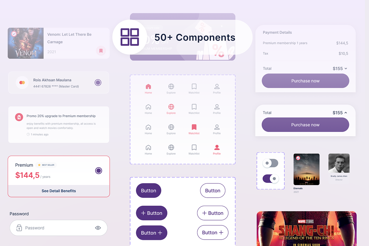 Pidioos UI Kit, an UI Kit Template by Kawalan Studio (Photo 5 of 6)