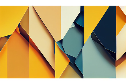 geometric paper cut background, an Abstract Photo by Neirfy