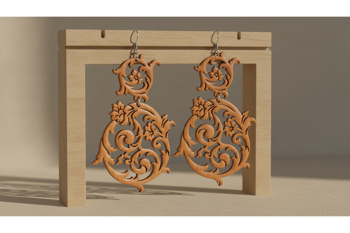 Flower Cut Earrings Pack, a Graphic by hafijul (Photo 3 of 11)
