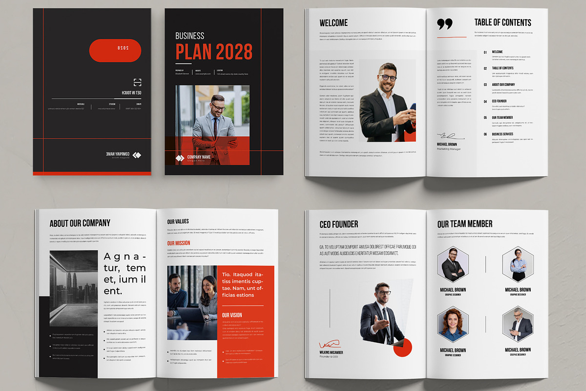 Corporate Business Plan Brochure, a Brochure Template by MightyDesign (Photo 2 of 6)