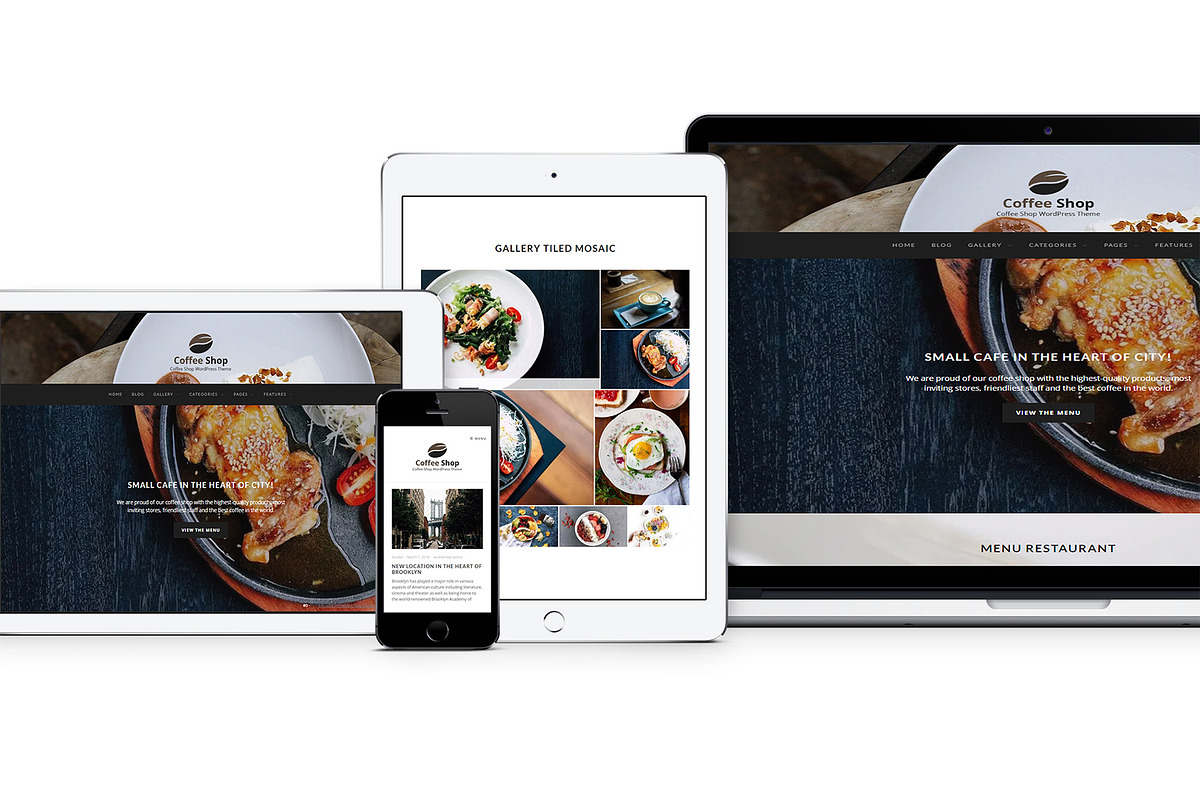 Coffee Shop - Pastry  WP Theme, a WordPress Template by Excellent Dynamics (Photo 1 of 3)
