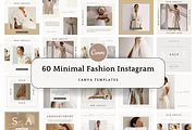 Minimalist Instagram Canva Templates, a Social Media Template by Saga Design Studio (Thumbnail 1 of 8)