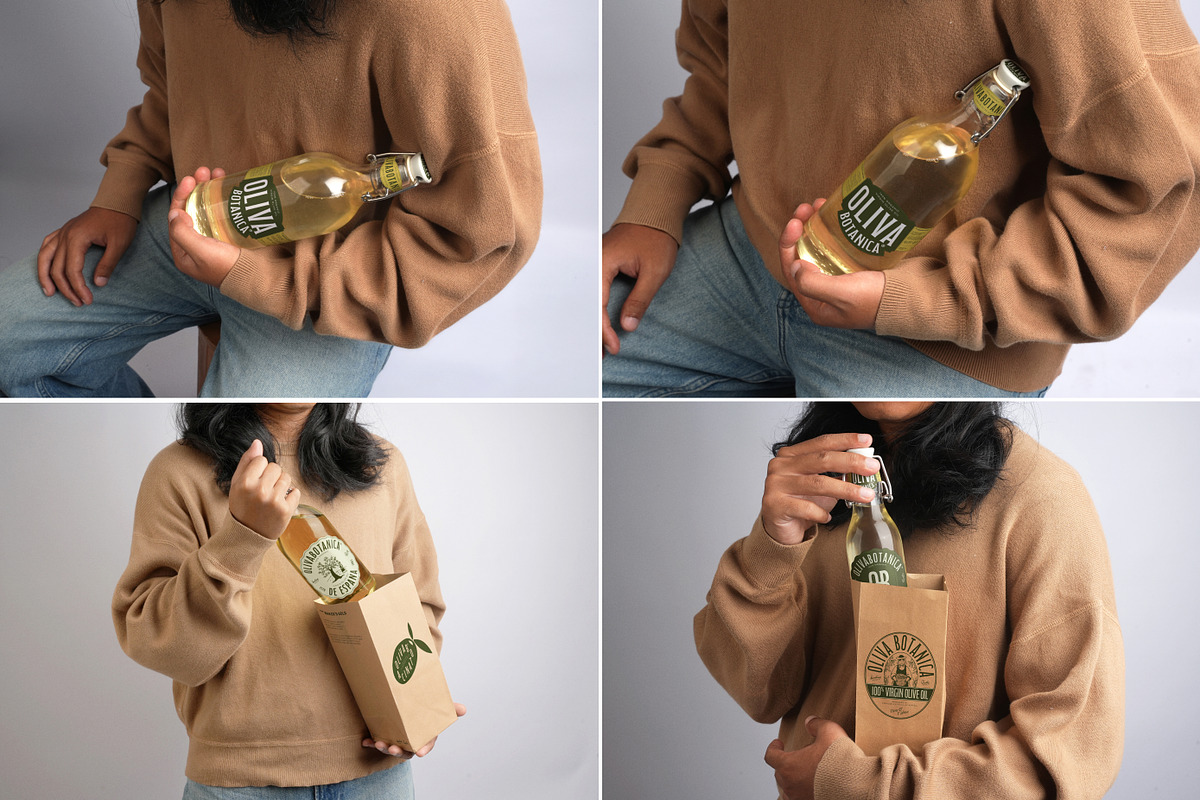 30 Olive Oil & Wine Bottles Mockups, a Packaging Mockup by Vitora Mockup (Photo 6 of 10)