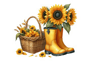 Garden Boots Sublimation Clipart, an Illustration by Designking (Thumbnail 2 of 4)