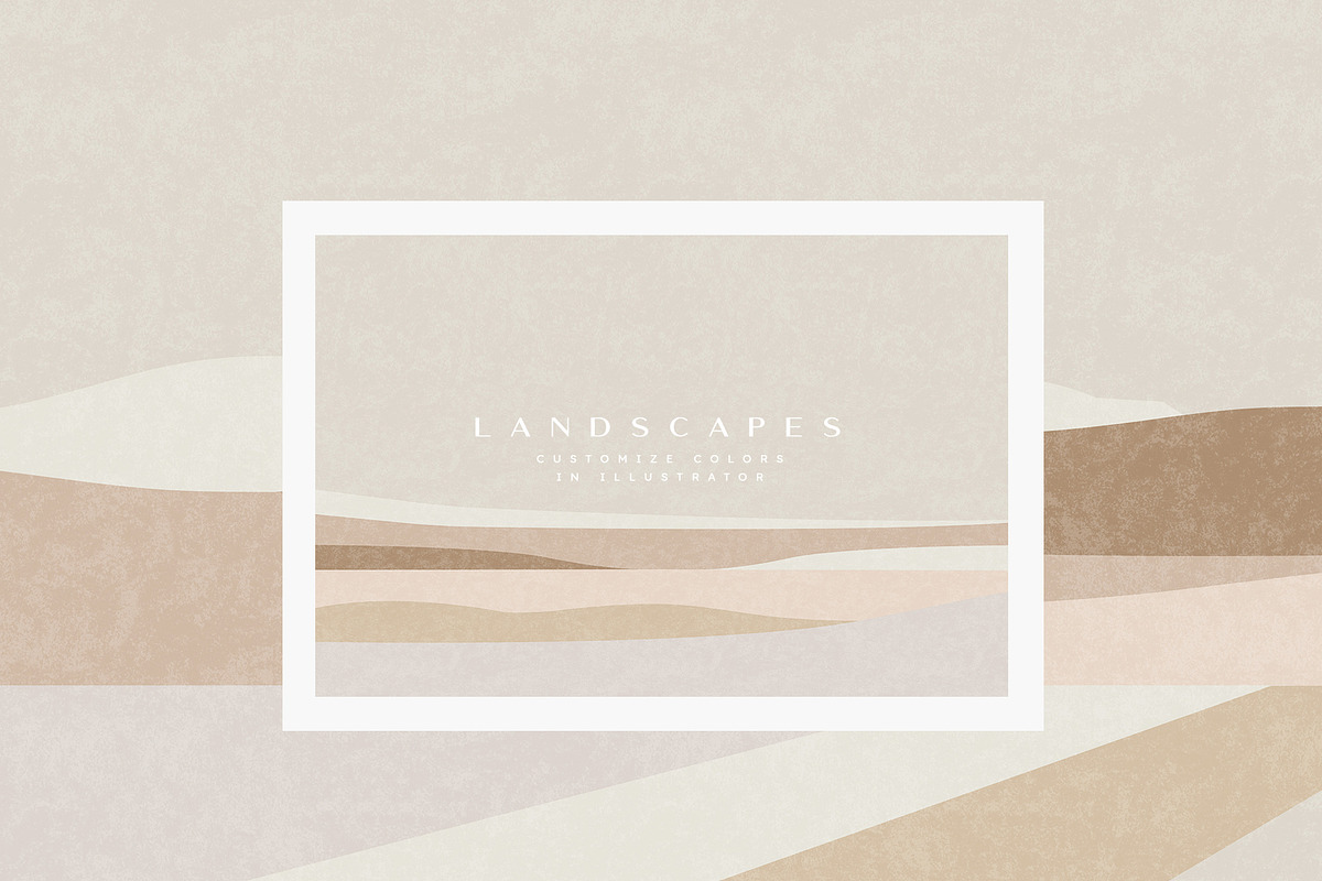 Modern Abstract Landscapes, a Texture Illustration by Basia Stryjecka (Photo 2 of 22)