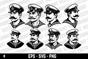 Classic sailor or captain portrait, a Person Illustration by Vectorhight (Thumbnail 1 of 3)