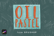 Oil Pastels for Procreate, a Brush Add-On by BrushUp (Thumbnail 1 of 3)