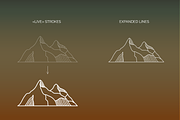 MOUNTAIN Logos, Icons and Frames, a Branding & Logo Template by Andreen (Thumbnail 9 of 15)
