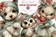 Whimsical Spring Clipart, an Illustration by CreationArt (Thumbnail 1 of 7)