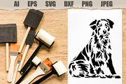 Stencils Dog Silhouette, an Animal Illustration by MARYCRAFTIRIA (Thumbnail 2 of 3)