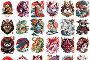 500+ Japanese Streetwear Sublimation, a Decorative Illustration by Selenique Studio (Thumbnail 14 of 15)
