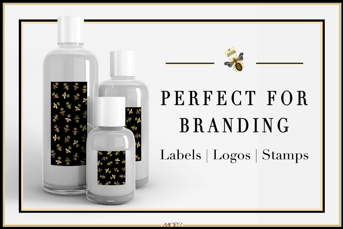 Queen Bees | Vector Pattern, a Pattern Graphic by AALofts Design (Photo 2 of 7)