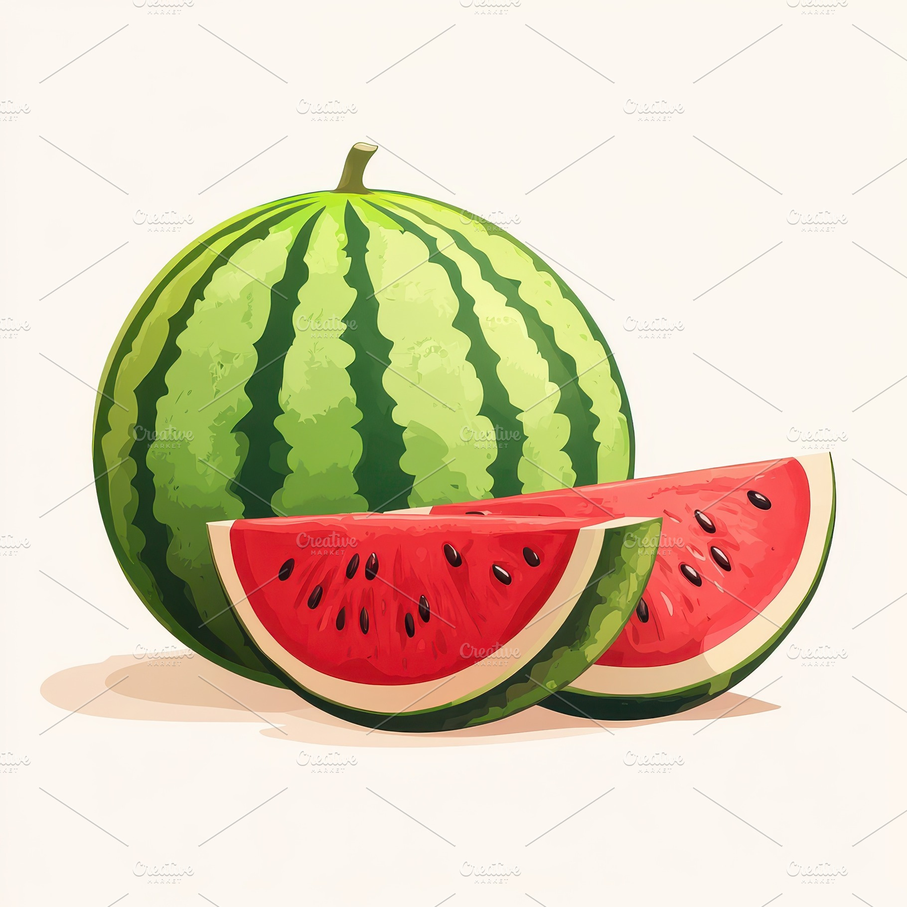 Juicy Watermelon Slices Summer Fruit, a Food & Drink Photo by Pixeness Studio