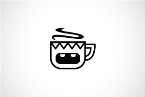 Monster Mug Logo Template