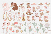 Coquette Cowgirl clipart set, an Object Graphic by @olga.angelloz (Thumbnail 2 of 2)