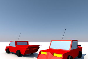 Low Poly Vehicles