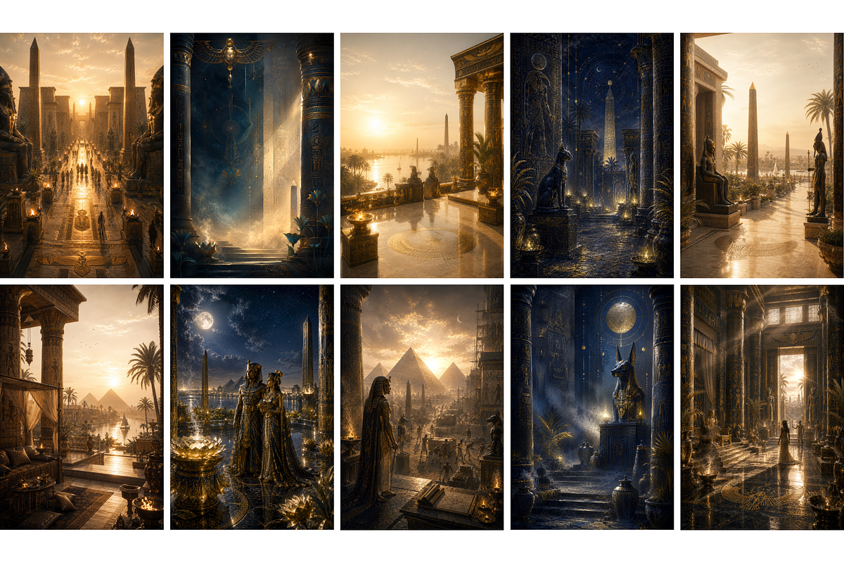 Ancient Egypt Backgrounds, a Background Graphic by MarisoArt (Photo 5 of 5)