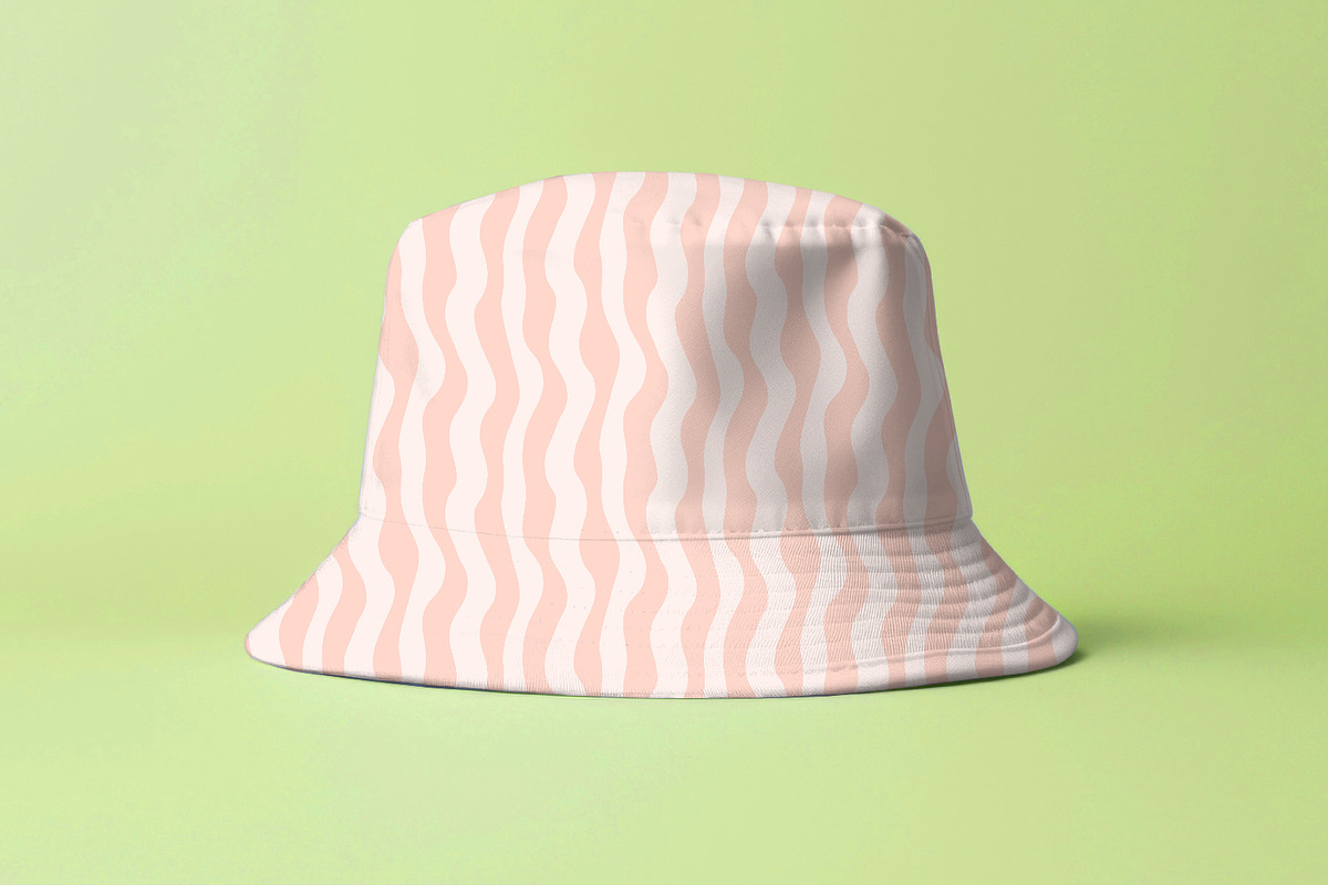 Cream Wavy Stripes, a Texture Graphic by MalyskaStudio (Photo 5 of 9)