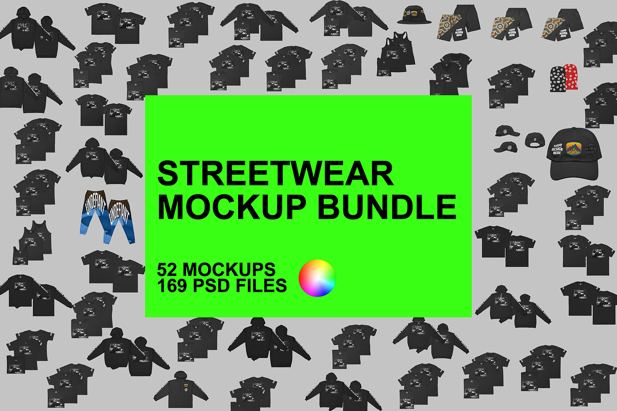Streetwear PSD Mockup Bundle, a Shirt Mockup by Infinity Mockups (Photo 1 of 10)