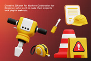 Labour Day 3D Illustration Pack, an Object 3D Model by Tempcraft (Thumbnail 2 of 5)