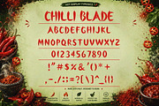 CHILLI BLADE - Display Font, a Handwritten Font by NTC Graphic (Thumbnail 10 of 10)