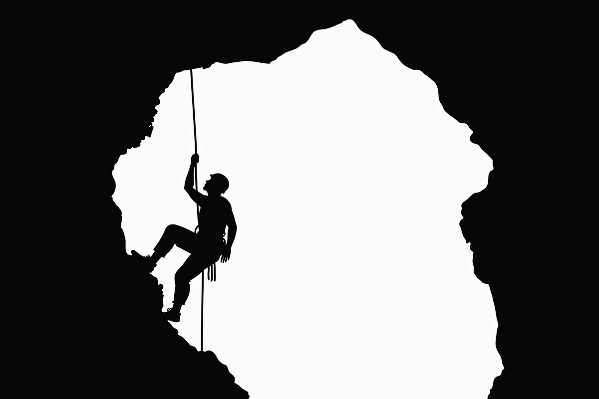 Mountain Climber Silhouette Set, an Illustration by Amazin_art (Photo 14 of 21)