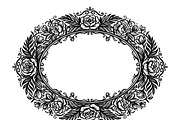 50 Elegant Floral Oval Mirror Frame, a Decorative Illustration by Amazin_art (Thumbnail 40 of 40)