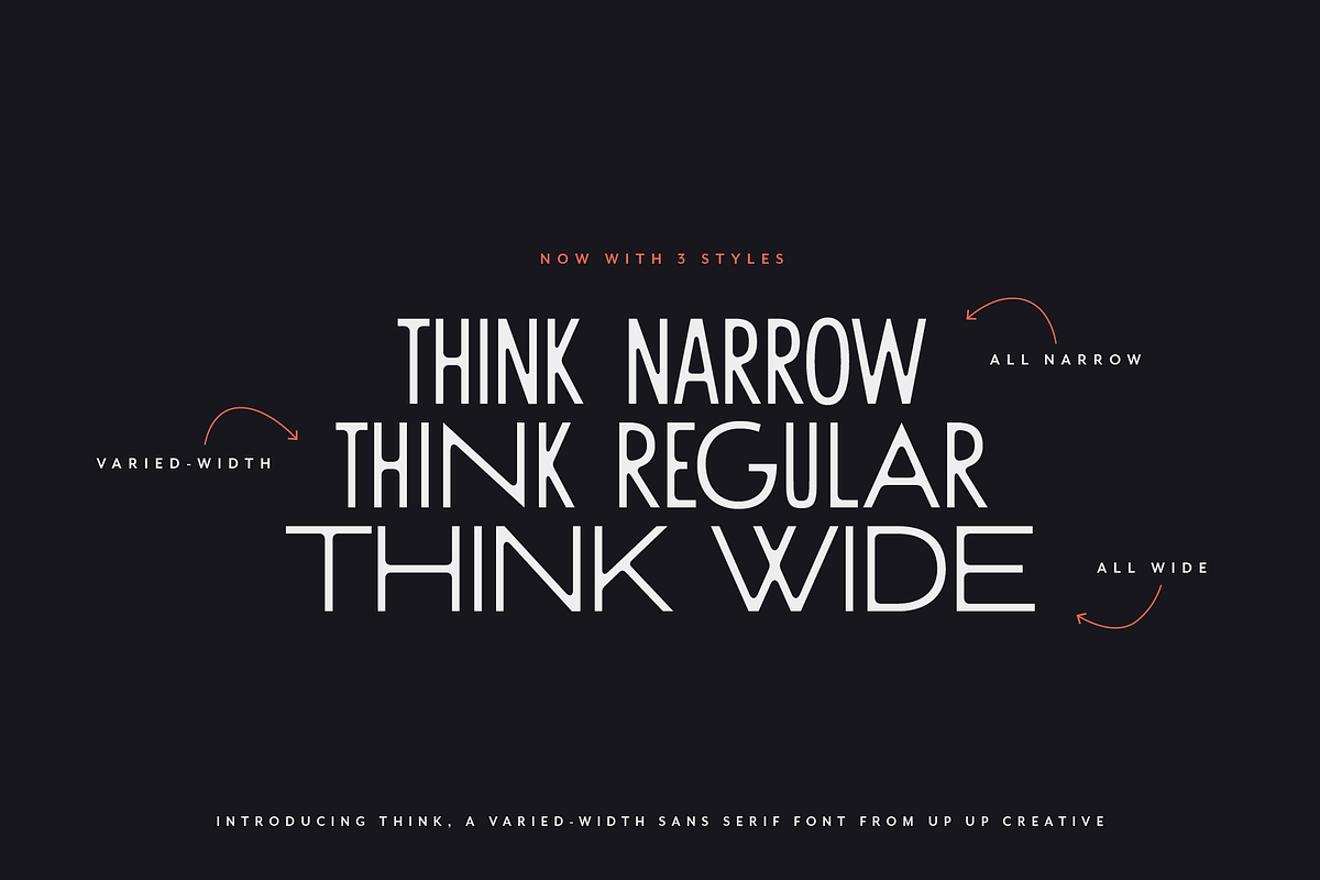 Think Sans Serif Font Family, a Sans Serif Font by Up Up Creative (Photo 8 of 13)