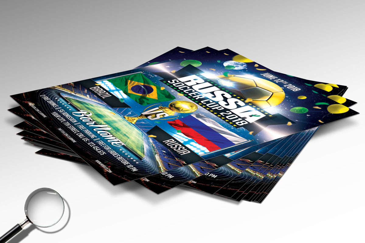 Soccer World Cup 2022 | 2in1 Flyer, a Flyer Template by GIGA-TEMPLATE (Photo 5 of 9)