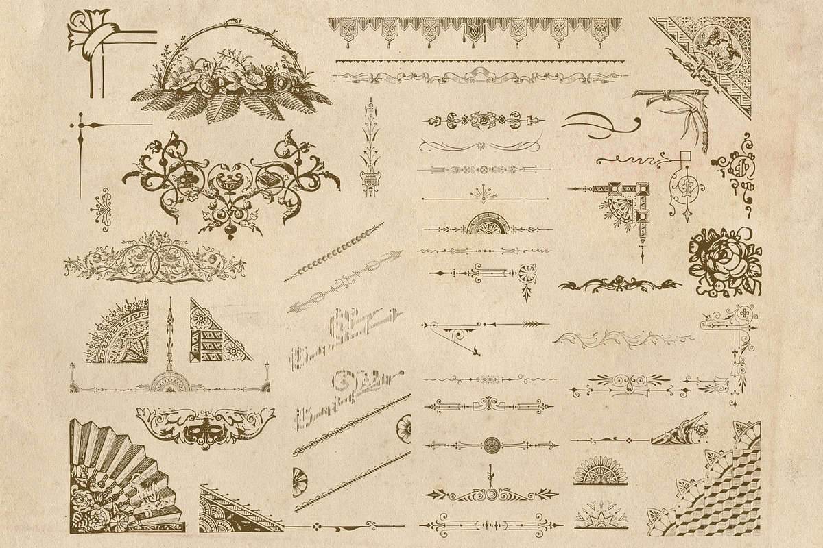 Vintage Vector Frames & Corners, an Object Graphic by Eclectic Anthology (Photo 4 of 4)