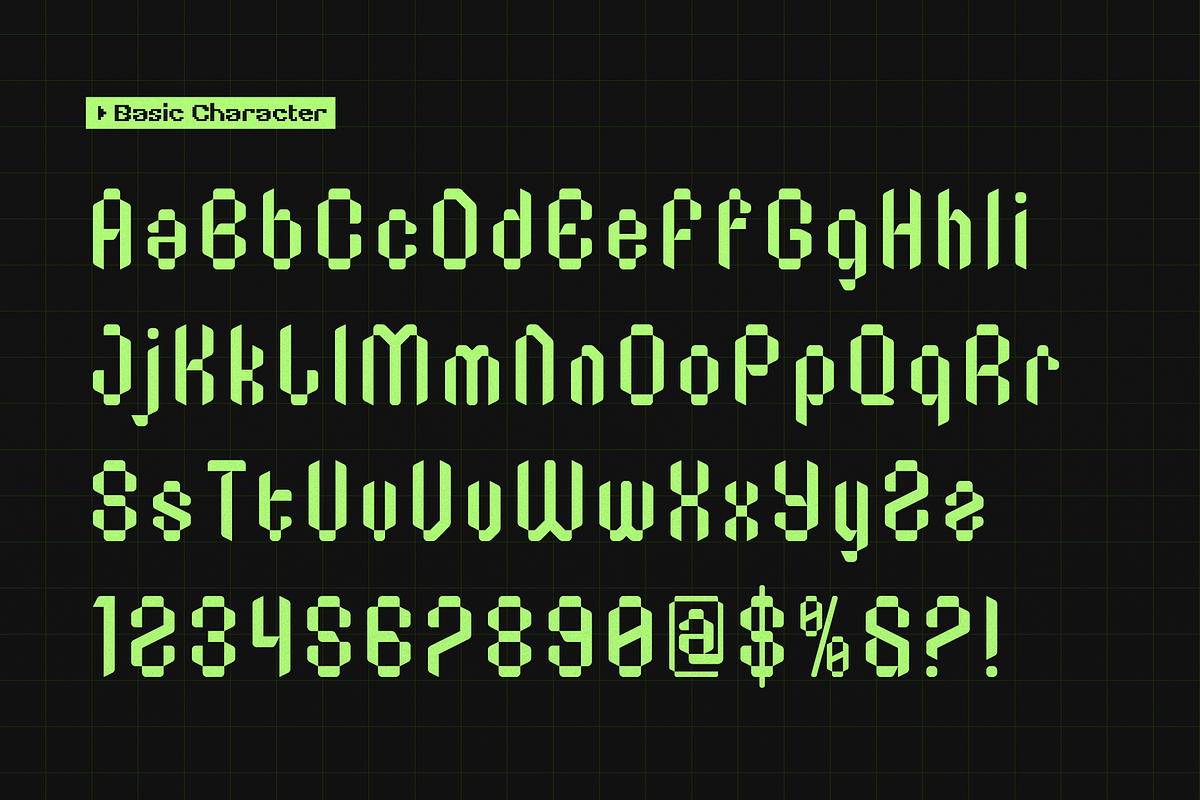 Bitstream Screen | Pixelated Font, a Sans Serif Font by gracetype_studio (Photo 10 of 12)