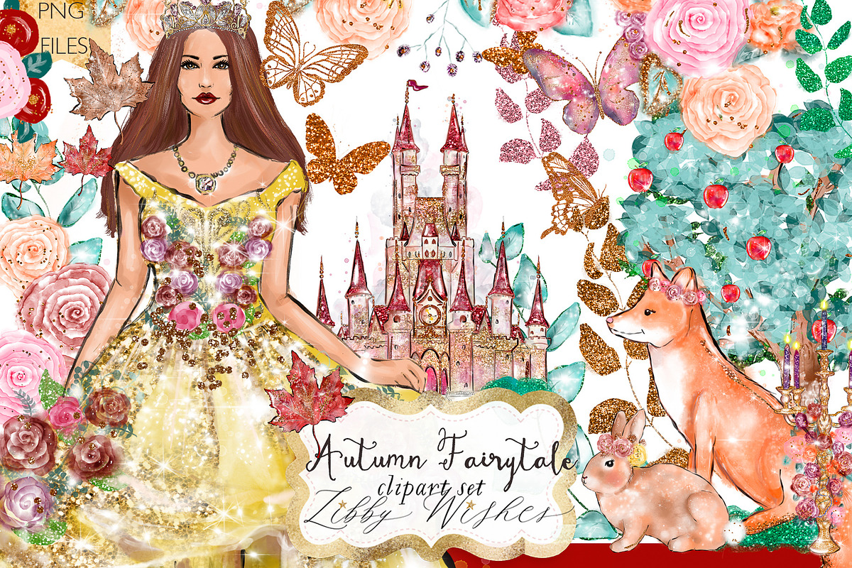 Autumn Fall Fairytale Clipart, an Illustration by Libby Wishes (Photo 1 of 6)