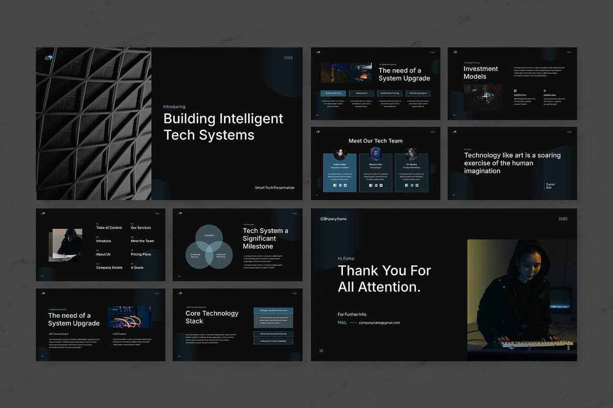 Intelligent Tech System PPT, a Presentation Template by Antstheme (Photo 2 of 2)