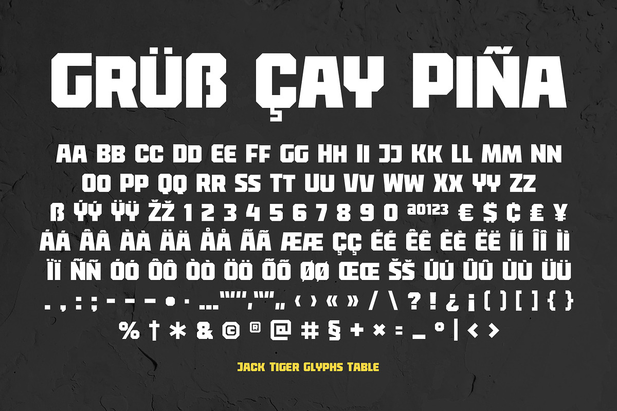 Jack Tiger Sport Font, a Symbol Font by Ledokolua (Photo 2 of 5)
