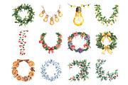 Christmas Garland Decoration, an Illustration by Design Market (Thumbnail 2 of 3)