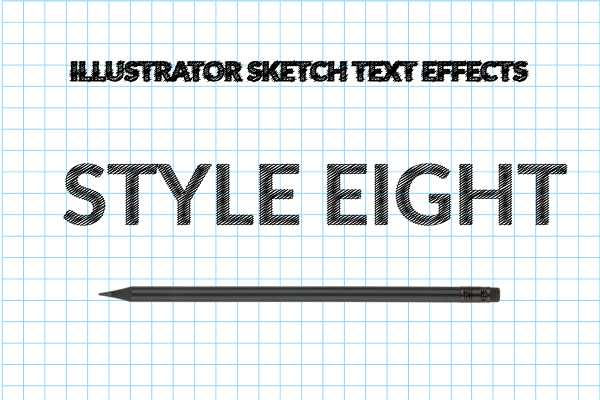 Illustrator Sketch Text Effects, a Layer Style Add-On by Carlos Fernando (Photo 13 of 15)