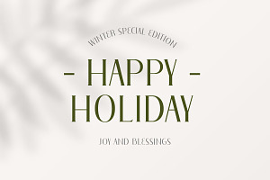 Christmas Elegant Font