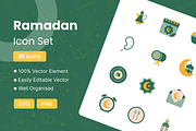 Ramadan Icon Set, an Icon by Premast (Thumbnail 1 of 9)